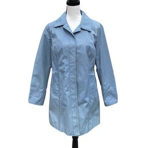 Eddie Bauer Periwinkle Mid Length Trench Spring Summer Coat M